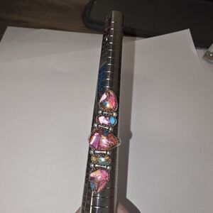 Pink and Silver Gemstone Ring